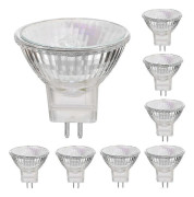 12V 35W Halogenlampor GU5.3 Spot Base Varmvit, Dimbar, 8-pack 20W