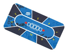 Pokerbordstoppmatta LightBlue