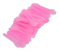100 st Ansiktsmask Spatel Kosmetisk Mask Applicering DIY Plastmask Sked Stick Spatel Rosa