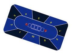 Pokerbordstoppmatta DarkBlue DarkBlue