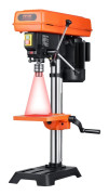 Bänkborrpress - Bordsborrmaskin 254 mm - 550 W induktionsmotor - 5 hastigheter - Lutbart bord 0–45° - Korslaser - För trä och metall