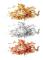 Guld/ Silver/ Koppar flakes