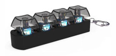 4Keys Tangentbord Keycaps Fidget Leksak Stress Relief Diy Keycaps Leksak Tangentbord Caps Fingerknapp Fidget Finger Keycaps B Svart