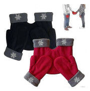 Hand i Hand Vante Par Älskare Handskar Vinter Varma Handskar Jul Alla Hjärtans Dag Presenter för Par Vantar Vinter Varma Handskar-Bra[YJD] Black