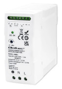 Qoltec - Nätaggregat (kan monteras på DIN-skena) - AC 220-240 V - 60 Watt - vit