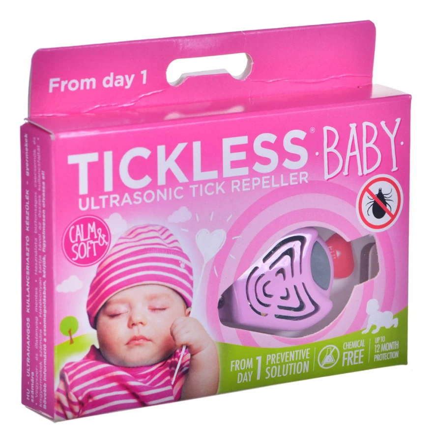 TICKLESS Fästingskydd Baby/Barn Rosa
