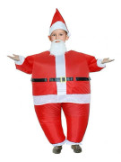 Uppblåsbar Jultomtedräkt för vuxna - Rolig, uppblåsbar dräkt för cosplay på julfester