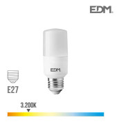 Rörformad LED-lampa E27 10W 1100 lm 3200k EDM - Varmt ljus