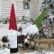 Lagervara Jul Tomte Champagneflaskor Omslag Ärm Väska Gåva Middagsfest Dekor (FMY) Grå