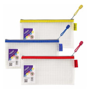 Snopake - 15817 - DL Set om 3 ultrahållbara genomskinliga EVA-ordingpåsar 240 x 130 mm