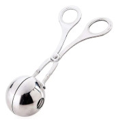 Köttbullsformare i rostfritt stål, fyllningsverktyg för köttbullar, gör-det-själv-form för fisk- och risbollar, 16 cm * 3,5 cm (M)
