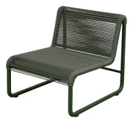Cane-line, Al Dente loungefåtölj Weave Dark green