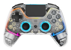 Transparent Trådlös Handkontroll (PS4/PC)