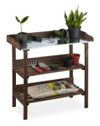 Planteringsbord arbetsyta metall 86x92x42 cm