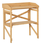 Planteringsbord med hylla 80x40x84 cm