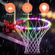 LED Basketbollkorg Ljus Fjärrkontroll Basketboll Ring LED Ljus 4 Lägen 16 Färg Vattentät för