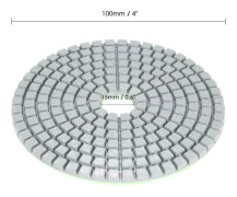 11 Delar 4 100mm Diamant Våtpoleringsdynor Stöddyna Set Betong Sten