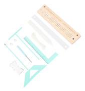 Material för bokbindning Kit Multifunktionellt Portabelt Bokbindnings- Scrapbookingverktygsset för Dagbok Mini