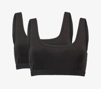 2-pack Ultimate Soft Bra Dam Black, Storlek:XL