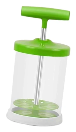 Manuell DIY Vispgrädddispenser, Gräddvisp för Sallad [DB]