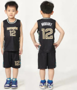 Memphis Grizzlies #12 Ja Morant Baskettröja Kit för barn tonåringar V