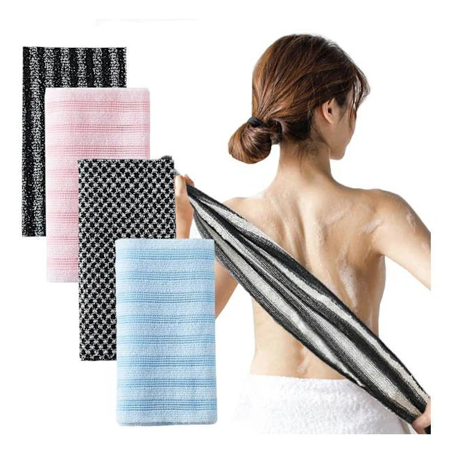 Blissal Exfolierande Duschhandduk, Blissal Handduk för Män och Kvinnor 4 Färger