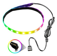 COOLMOON LED Ljusremsa Magnetisk 40cm PC Datorfodral RGB Ljusremsa med 4-Pin RGB/5V ARGB B