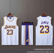 Lakers #23 Lebron James Tröja Nr 23 Basketuniform Set Barn