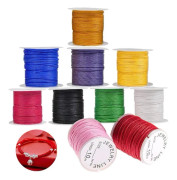 Armbandsband, flerfärgad bomullstråd, flätad nylon
