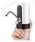 Vit automatisk vattenpump för vattenflaska, USB-laddning, automatisk vattenknapp