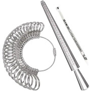 Ringstorleksmätare Mätverktyg Set, Ringmätare med Fingerstorleksmätare Ringstorleksverktyg för Smyckesstorleksmätning