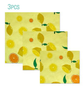 [KK] 3-piece set of beeswax paper, reusable beeswax cloths organic