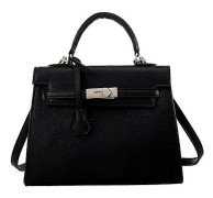 Höst och Vinter Dam Hundra Crossbody Handväska Enkel Axel Kelly Väska (FMY) Black