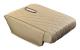 Bil Multifunktionell Armstöd Box Höjd Pad med Pappersficka - Vågmönster Beige Beige