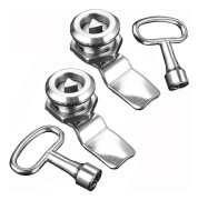 Elektrisk Mätarlåda Lås Gas Mätarlåda Lås Postlåda Lås Med Triangelnyckel, Skruvlås Brevlåda Lås Skåp Låda Möbellås (18MM-2PACK)