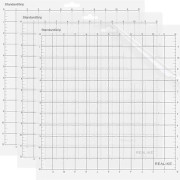 Standard Grip Skärmatta för Silhouette Cameo 12X12 tum Klar Självhäftande Klibbiga Skärmattor i 3-pack Flexibel Ersättningsmatta för Vinylskärning