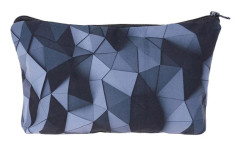 Tuff sminkväska / pennfodral med tryck - Trianglar i 3D