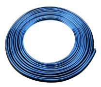 1 st 5M Bil Interiör Dekorativa Lister Elektropläterad Bil Trim Strip Kit DIY Dekoration Flexibla Lister (blå)