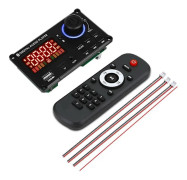 2*50W DIY Hem Digitalförstärkare MP3-dekoderkort 12V 100W Ljudkraft Bluetooth FM-radio Musikspelare Subwoofer Högtalare Volymkontroll【PL】