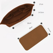 Handväska Organizer Insats - Inre Väska Organizer för Handväskor (2-pack) - Brun