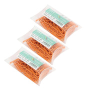3 Ask Gemklämma Orange Liten Bärbar Formad Söt Nål för Räkningar Fil Sortera Ut