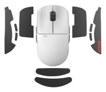 Pulsar Gaming Gears Supergrip X2A Medium Gamingmusgrepp Förskuret Halkskyddstejp, Ultratunt svart
