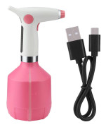 USB Uppladdningsbar Elektrisk Sprayflaska Vattningsverktyg för Blomma Växt (Rosa)