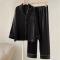 Fransk Stil Långärmad Byxdressar Vår Höst Par Pyjamas Set Sovkläder Loungekläder Lös Satin Hemmakläder Pijamas 2XL
