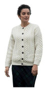 Gilet - cardigan Den irländska butiken - irländska gåvor från Irland - 43230-88996 - Gilet - Dam Creme