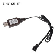 6.4V/7.4V Laddare Li-ion Sm-3p För Rc Leksaker Fjärrkontroll Positiv Bärbar Usb 7.4V