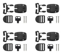 Set med Spabadslås Clips, Reparationssats för Spabadslås med Nyckel och Skruvar, Tillbehör Spabadslås för Spabadslocksremmar