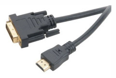Akasa AK-CBHD06-20BK - Adapterkabel - HDMI hane till DVI-D hane - 2 m - dubbelt skärmad - svart