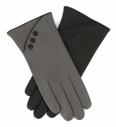 Eastern Counties Leather Caroline Läderhandskar för damer Grey/Black M