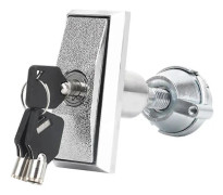 Lås för varuautomat, Universellt säkerhetslås i zinklegering med nyckel för kassaskåp, Lås för snacks- och läskautomater (Silver) (1 st)